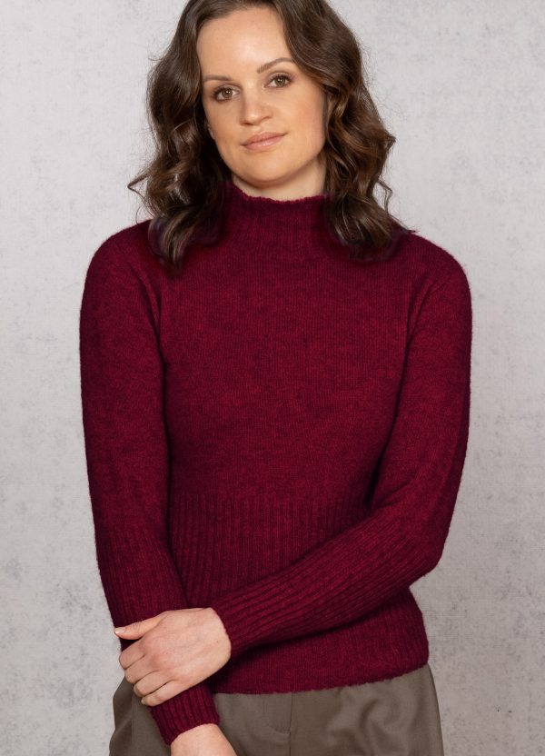 Noble Wilde Ladies Rib Turtle Neck Jumper